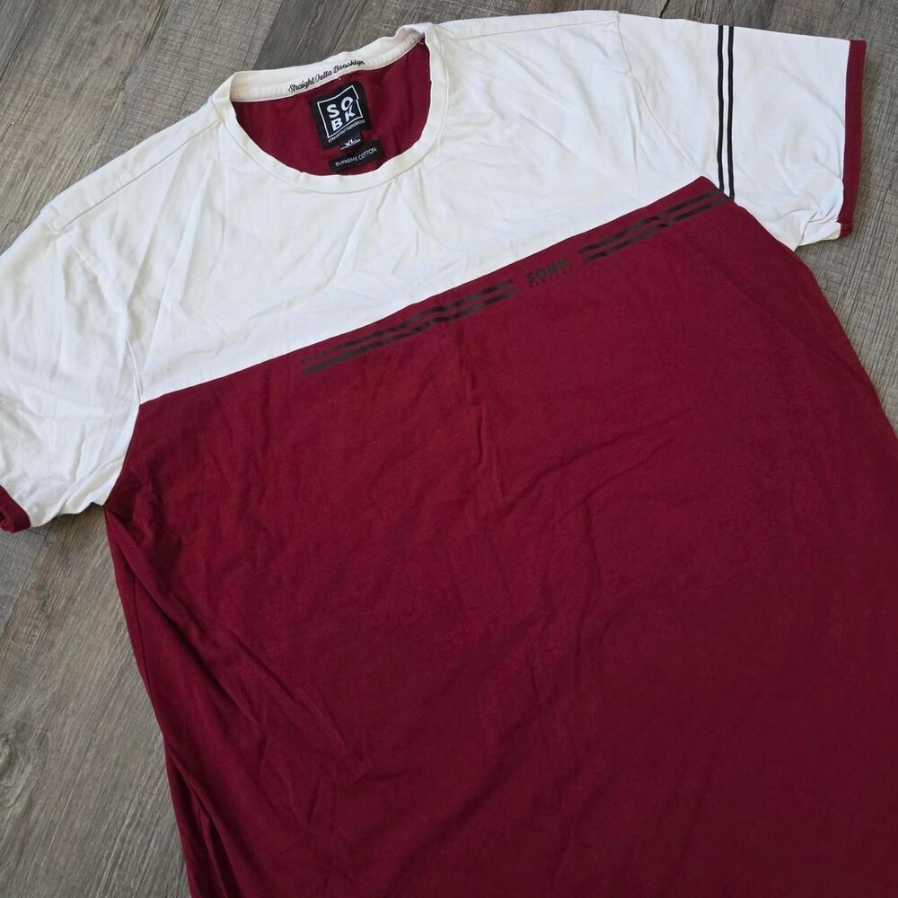 SOBK Straight Outta Brooklyn Supreme Cotton Colorblock Tee Shirt XL